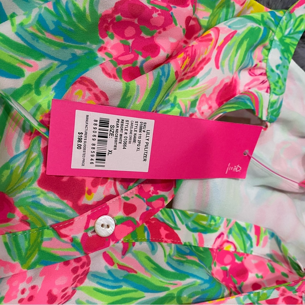 Lilly Pulitzer NWT Carolane Dress in Pear Necessities - Picture 7 of 8